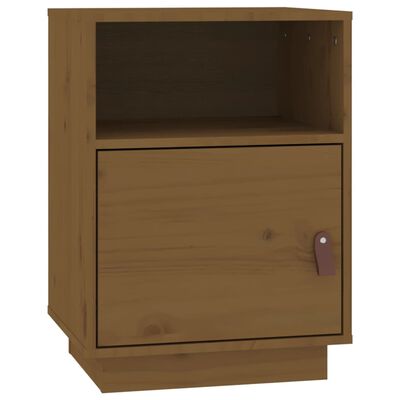 vidaXL Comodini Ambrati 2 pz 40x34x55 cm in Legno Massello di Pino