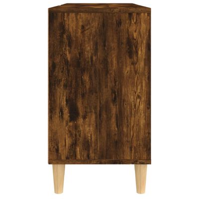 vidaXL Mobile Lavabo Rovere Fumo 80x33x60 cm in Legno Multistrato