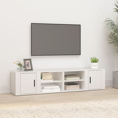 vidaXL Mobili Porta TV 2 pz Bianco 80x31,5x36 cm in Legno Multistrato