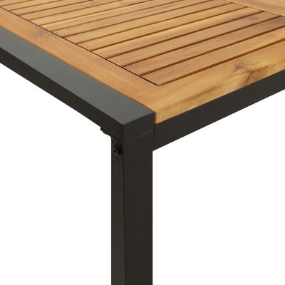 vidaXL Set Pranzo da Giardino 5 pz Legno Massello di Acacia e Metallo