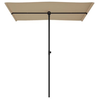 vidaXL Ombrellone da Giardino con Palo in Alluminio 180x110cm Verde