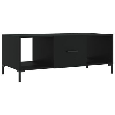 vidaXL Tavolino da Salotto Nero 102x50x40 cm in Legno Multistrato