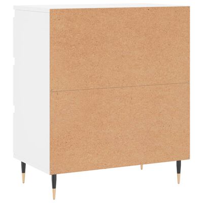 vidaXL Credenza Bianca 60x35x70 cm in Legno Multistrato