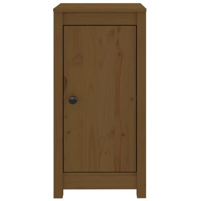 vidaXL Credenze 2 pz Ambra 39x35x80 cm in Legno Massello di Pino