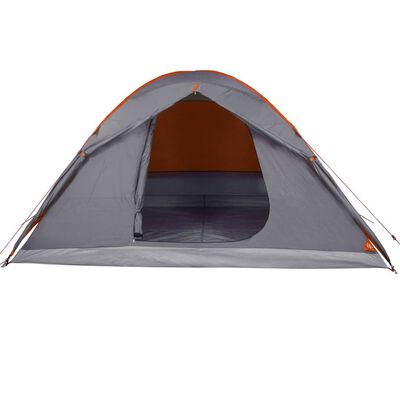 vidaXL Tenda da Campeggio a Cupola 6 Persone Arancione Impermeabile