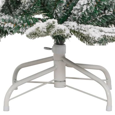 vidaXL Albero Natale Artificiale Incernierato con Neve Fioccata 150 cm