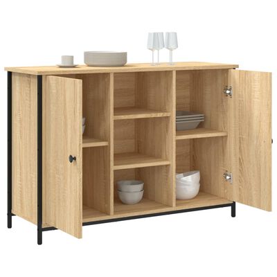 vidaXL Credenza Rovere Sonoma 100x35x70 cm in Legno Multistrato