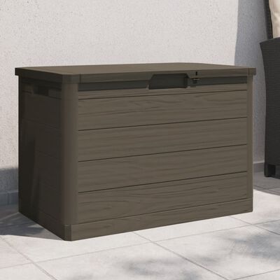 vidaXL Contenitore Cuscini Marrone 77,5x44,5x53 cm in Polipropilene