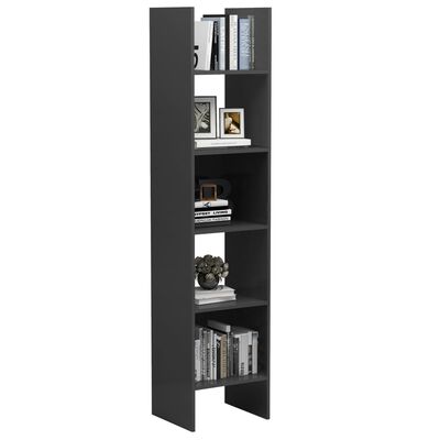 vidaXL Libreria Grigia 40x35x180 cm in Legno Multistrato