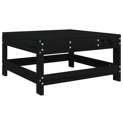 vidaXL Set Salotto da Giardino 5 pz Nero in Legno Massello di Pino