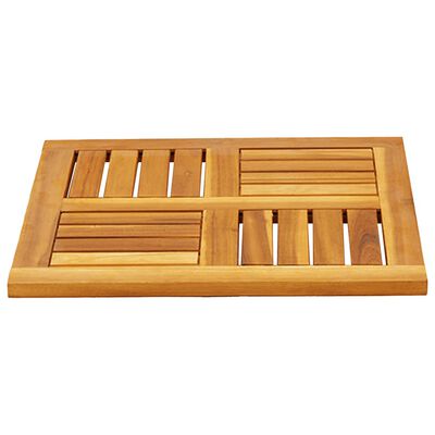 vidaXL Piano per Tavolo 50x50x2 cm Quadrato Legno Massello di Acacia