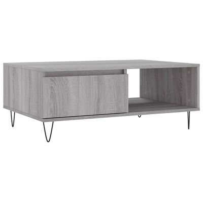 vidaXL Tavolino da Salotto Grigio Sonoma 90x60x35 cm Legno Multistrato