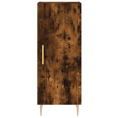 vidaXL Credenza Rovere Fumo 34,5x34x180 cm in Legno Multistrato