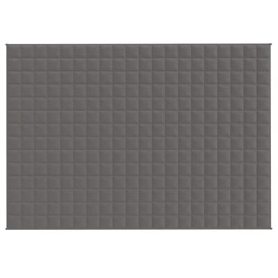 vidaXL Coperta Ponderata Grigia 137x200 cm 10 kg Tessuto