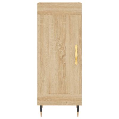 vidaXL Credenza Rovere Sonoma 34,5x34x180 cm in Legno Multistrato