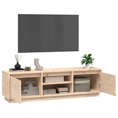 vidaXL Mobile Porta TV 140x35x40 cm in Legno Massello di Pino