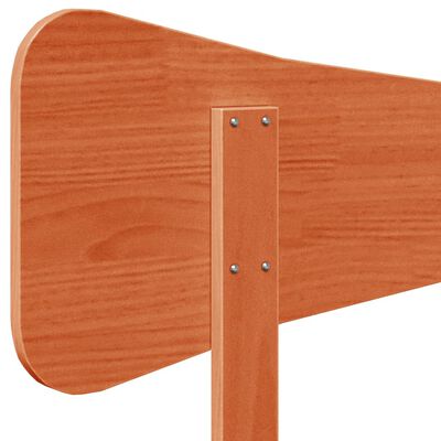 vidaXL Testiera Marrone Cera 90 cm in Legno Massello di Pino