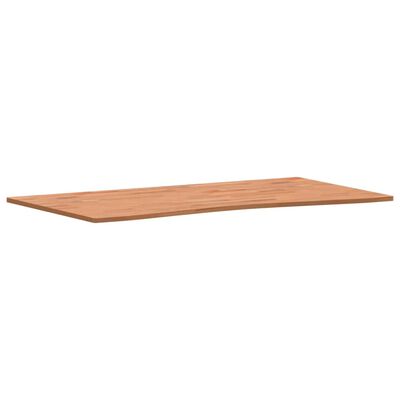 vidaXL Piano per Scrivania 110x(55-60)x1,5 cm Legno Massello di Faggio