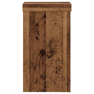 vidaXL Supporti per Piante 2 pz Legno 10x10x18 cm Legno Multistrato