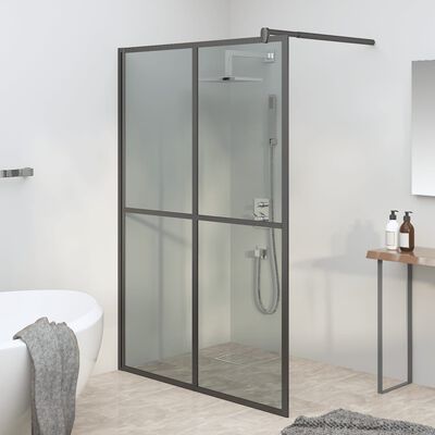 vidaXL Cabina Doccia 140x195 cm con Vetro Temperato Scuro