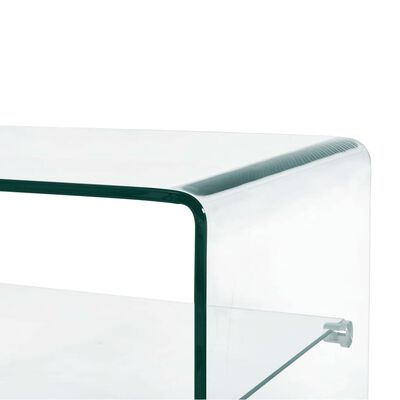 vidaXL Tavolino da Caffè Trasparente 50x45x33 cm in Vetro