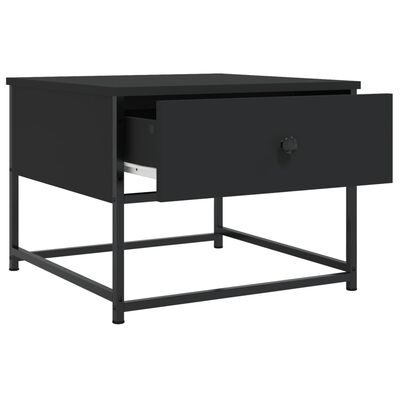 vidaXL Tavolino da Salotto Nero 51x51x40 cm in Legno Multistrato