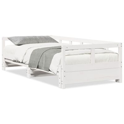 vidaXL Dormeuse senza Materasso Bianca 80x200 cm Legno Massello Pino