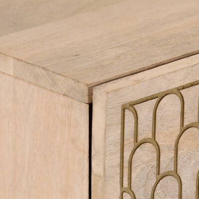 vidaXL Credenza 80x33x75 cm in Legno Massello di Mango