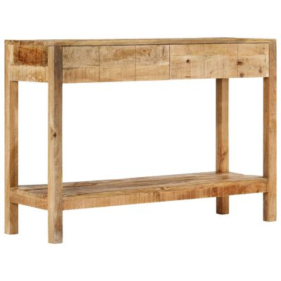 vidaXL Tavolo Consolle con 2 Cassetti 110x35x75cm Legno Massello Mango