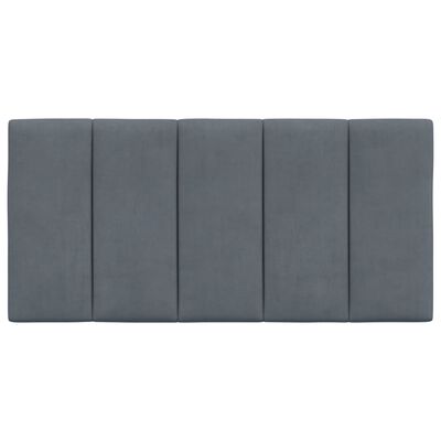 vidaXL Cuscino Testiera Grigio Scuro 100 cm in Velluto