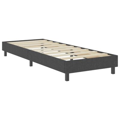 vidaXL Letto a Molle Grigio Scuro in Tessuto 80x200 cm