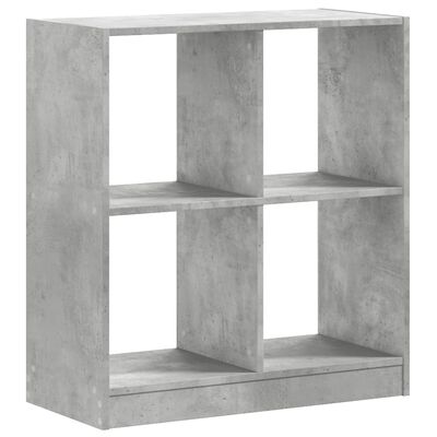 vidaXL Libreria Grigio Cemento 68,5x32x75 cm in Legno Multistrato