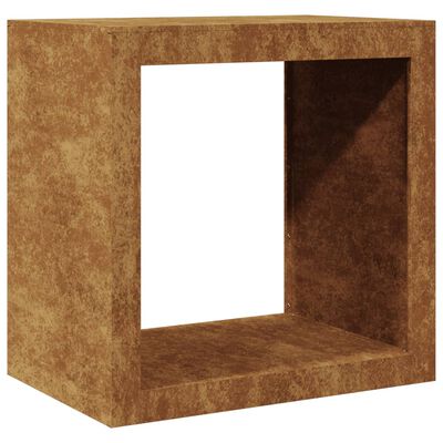 vidaXL Rastrelliera per Legna 60x40x60 cm in Acciaio Corten