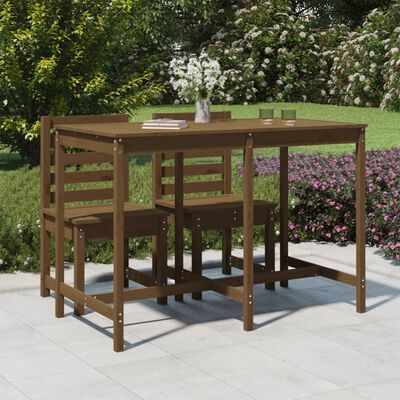 vidaXL Tavolo da Giardino Ambra 159,5x82,5x110cm Legno Massello Pino