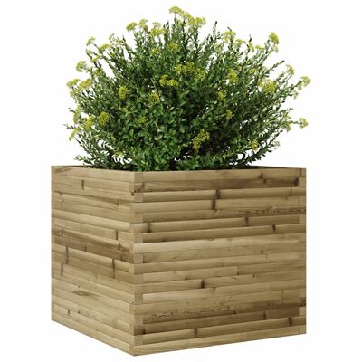 vidaXL Fioriera da Giardino 80x80x68,5 cm in Legno di Pino Impregnato