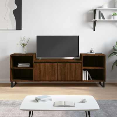 vidaXL Mobile TV Rovere Marrone 160x35x55 cm in Legno Multistrato