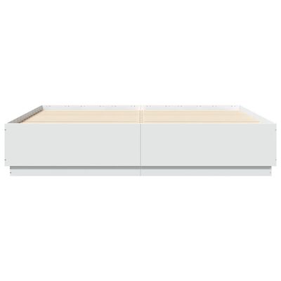 vidaXL Giroletto Bianco 200x200 cm in Legno Multistrato