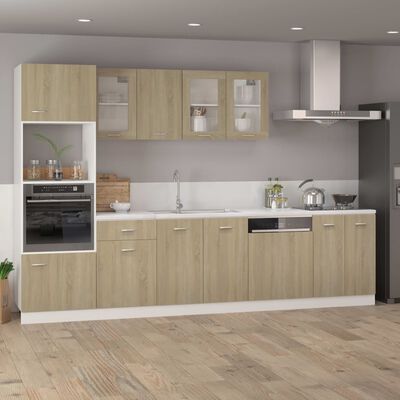 vidaXL Armadio Inferiore Rovere Sonoma 60x46x81,5 cm Legno Multistrato