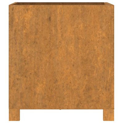 vidaXL Fioriere con Gambe 2pz Ruggine 42x40x43 cm Acciaio Corten