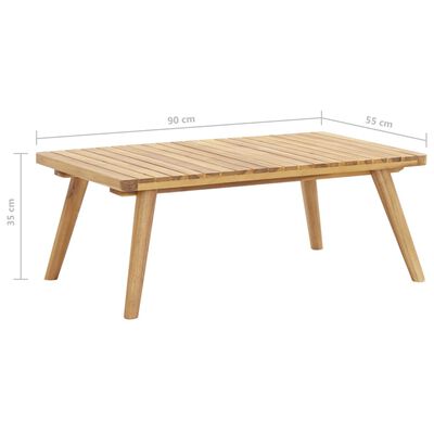 vidaXL Set Divani da Giardino 5 pz in Legno Massello di Acacia