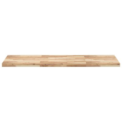 vidaXL Piano da Bagno Non Trattato 120x60x4cm Legno Massello di Acacia