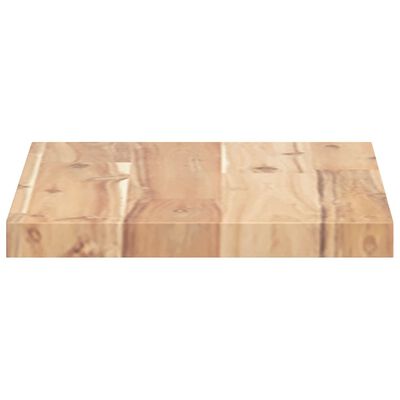 vidaXL Mensole da Parete 2 pz 60x20x2 cm Legno Acacia Non Trattato