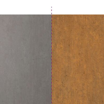 vidaXL Bordure per Prato 50 pz 15x103 cm Flessibili in Acciaio Corten