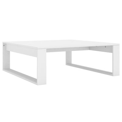 vidaXL Tavolino da Salotto Bianco 100x100x35 cm in Legno Multistrato