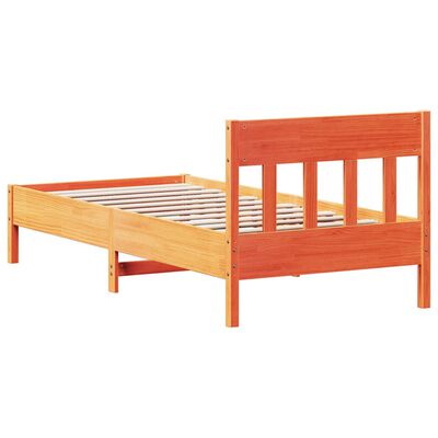 vidaXL Letto senza Materasso Marrone Cera 90x190 cm in Legno di Pino