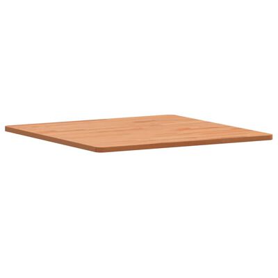 vidaXL Piano per Tavolo 60x60x1,5 cm Quadrato Legno Massello di Faggio