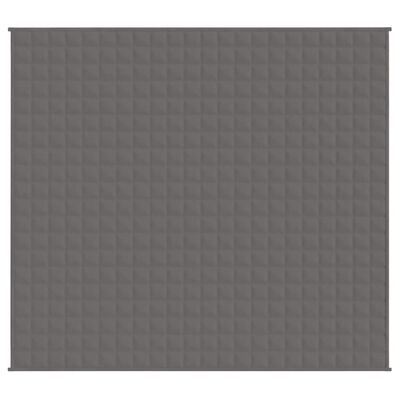 vidaXL Coperta Ponderata Grigia 200x225 cm 9 kg Tessuto