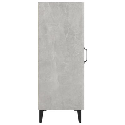 vidaXL Credenza Grigio Cemento 34,5x34x90 cm in Legno Multistrato