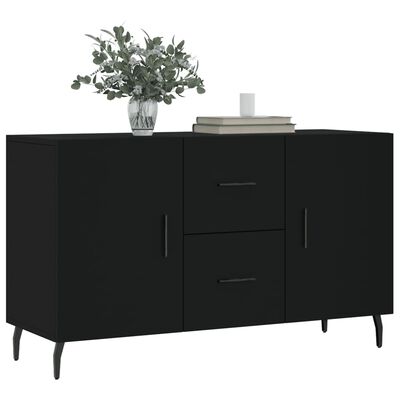 vidaXL Credenza Nera 100x36x60 cm in Legno Multistrato