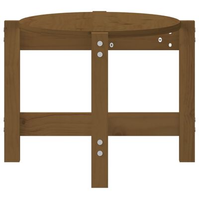 vidaXL Tavolino da Salotto Ambra 87x48x35 cm in Legno Massello di Pino